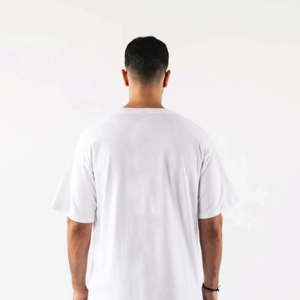 เสื้อยืดผู้ชายทรงโอเวอร์ไซส์ ผ้าคอตตอน 100% เนื้อหนา ยาวพิเศษ สกรีนลายดิจิตอล ระบายอากาศได้ดี ไม่เป็นขุย คุณภาพสูง - Product Image 4
