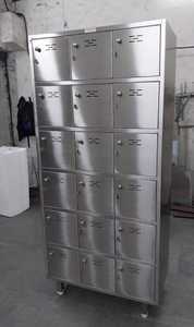 Commercial Stainless Steel Locker <b>Cabinet</b> Steel <b>Storage</b> Cupboard Multi Door <b>Lockable</b> Organizer for Kitchen Staff - Product Image 1