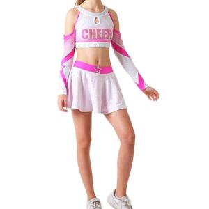 Trajes de Baile Ligeros Personalizables para Recitales, Uniformes de Animadoras con Pedrería para Niños, Ideales para Festivales Deportivos de Verano - Product Image 6