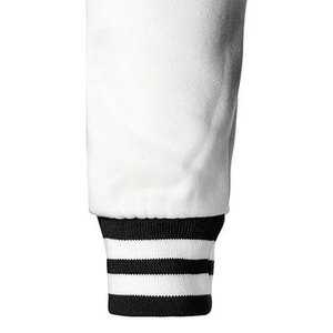 Veste universitaire homme noire et blanche en mélange de laine, style Letterman, boutonnée, longueur standard, pour l'extérieur - Product Image 5