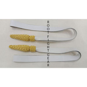 Équipement de défense personnelle personnalisable de haute qualité Bullion Wire Sword Knots avec bracelet en cuir de conception réglable - Product Image 1