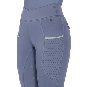 High Quality 4-way Stretch Horse Riding Breeches <b>Leggings</b> Tights <b>Equestrian</b> Wear Pants on Technical Fabric with Soft Feel - Product Image 4
