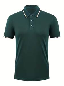Camiseta de Algodón 100% Personalizada con Logotipo, para Hombre, Formal, con Botones, Corte Regular, Manga Corta, Lisa, Antiarrugas, Talla Personalizada - Product Image 2