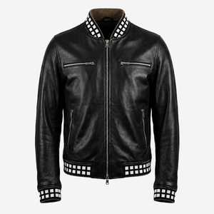 High Quality <b>Men</b> Faux Leather Fashion Jacket Casual Winter Outerwear for Wholesale Buyers and Custom Brand Production - Product Image 1