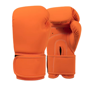 Logo personnalisé MMA Kickboxing Muay Thai Gants de boxe avec sangle en cuir véritable PU à vendre - Product Image 1