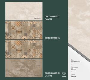 Azulejos de porcelana de alta calidad con superficie brillante de 600x1200 mm, aspecto de piedra arenisca, antideslizantes, color gris, para el hogar. - Product Image 1