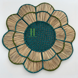 New Arrival Hot Trend Boho Seagrass Round Eco-Friendly 35cm Diameter Charger <b>Plates</b> <b>Mats</b> & Pads OEM Hot Sale Vietnam HNH Craft - Product Image 2