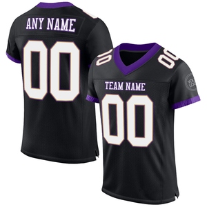 Vente en gros directe OMMIZ INDUSTRY Maillot de football authentique personnalisé en maille bleu marine et or vieilli - Product Image 2