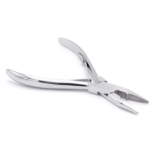 Professional Hair Extension & Beading Tool Kit Remove Plier Set for <b>beads</b> 4 Piece I-Link Micro Ring Loop <b>Needle</b> Pulling Hook - Product Image 3