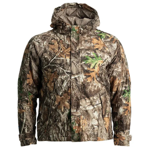 Veste de chasse pour homme à prix raisonnable, motif uni, manches longues, à capuche, imperméable, softshell, pour activités de plein air - Product Image 1