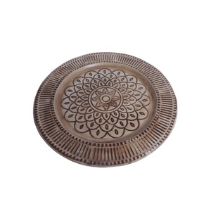 Assiette de service en métal gaufré - Product Image 4