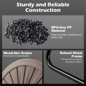 Composteur à double compartiment de 37,5 gallons, bac à compost rotatif à 360 degrés avec lames d'aération pour jardin et café - Product Image 4