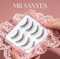 Faux cils en bande complète personnalisables, cils segmentés, aspect naturel époustouflant, en vison synthétique, vente en gros, pour usage quotidien