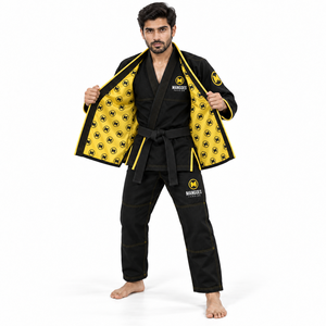 Adult Customizable BJJ Gi Brazilian Jiu Jitsu Training Uniform 420GSM Pearl Weave Cotton Durable <b>Stitching</b> Lightweight - Product Image 4