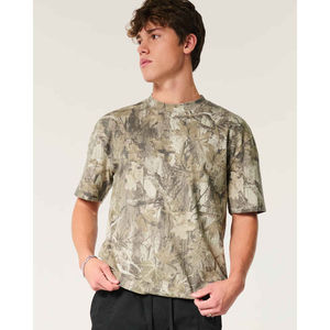 T-shirt oversize pour homme en coton épais, coupe décontractée, épaules tombantes, streetwear, confortable et respirant - Product Image 6