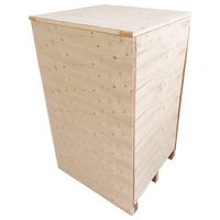 Caisses en bois massif pour fumigation/traiteursanation, design optimisé, best-seller, en contreplaqué, Vietnam, taille personnalisable, ISPM15