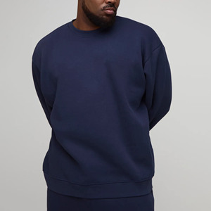 Cheapest price New Fashion Men's Winter Casual Wear Sweatshirt Tops Solid Color <b>Pullover</b> <b>Jumper</b> 100% Cotton Sweat Shirts - Product Image 2