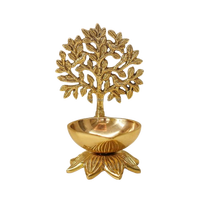 Lanterne Kalpavriksha en laiton pur style Art déco pour la Puja |   Décoration religieuse suspendue personnalisable et antirouille pour la maison, Diwali, mariage