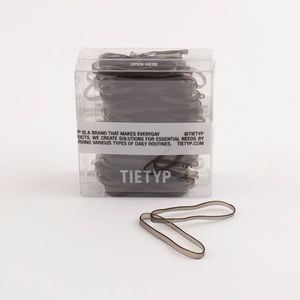 Élastiques à cheveux TIETYP, bandeaux en caoutchouc élastique, couleur unie, minimaliste, moderne, usage quotidien, pour femmes, emballage en carton, fabriqué en Corée - Product Image 1