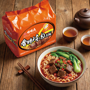 WEI WEI A Soupe de nouilles chinoises artificielles au goût de bœuf chaud (sachet) - Product Image 1