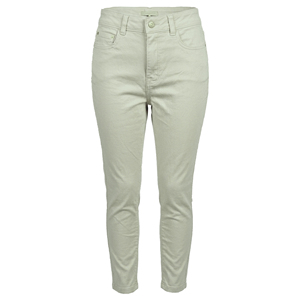 Vaqueros casuales de mujer de tiro medio, de cinco bolsillos, de pierna recta, teñidos, lavables, transpirables, de longitud completa, 6.78 oz, para primavera y verano - Product Image 1