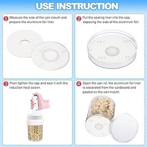 Forro de Aluminio de Grado Químico Sam Lan, Transpirable, Duradero y a Prueba de Fugas para Botellas de Aceites Esenciales y Bebidas - Product Image 5