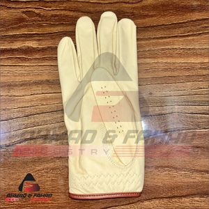 A&F Ind. Guantes de Golf de Cuero Cabretta para Hombre, Alta Calidad, Dedos Elásticos, Correa de Muñeca Marrón, Personalizados, Embalaje Personalizado - Product Image 3