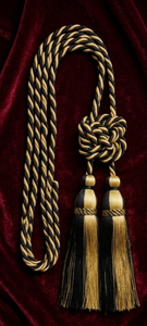 Elegant Traditional Curtain <b>Tiebacks</b> with Gold and Black Tassels Classic Design for Window Drapes Accessory - Product Image 3