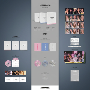 [Álbum Original Coreano 100% Auténtico] LE SSERAFIM LE SSERAFIM 3er Mini Álbum 'EASY' (Aleatorio) álbum de k-pop - Product Image 4