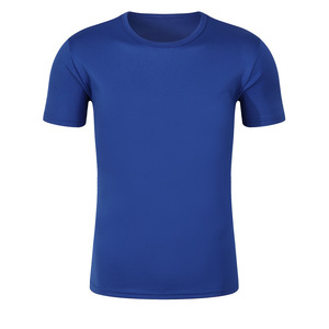 Camiseta de trabajo de manga corta de secado rápido personalizada OEM, ropa de trabajo con logo impreso personalizado, camiseta publicitaria con cuello redondo - Product Image 5