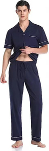 Vêtements de nuit en soie de luxe sur mesure, de haute qualité, pour hommes et femmes, manches courtes, ensemble haut et short en satin doux, 2 pièces - Product Image 4