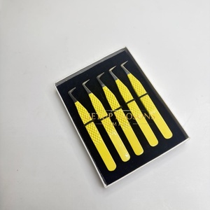 Pince à épiler GETUP BROSONS IMPEX en acier inoxydable, pointe lisse à 90 degrés, antimagnétique, antistatique, préhension fine et parfaite, 10 mm - Product Image 1