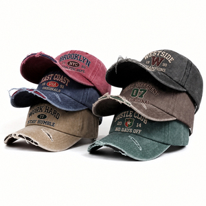 Gorra de Béisbol de 6 Paneles con Logotipo Personalizado, Ajustable, de Algodón Lavado, Unisex, de Color Sólido, Informal, para Adultos - Product Image 5