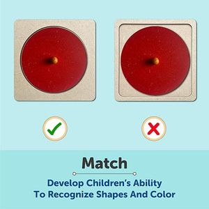 Mini Hojas Montessori, Juguetes para Bebés, Rompecabezas Coloridos de 3 Formas, Juguetes para Bebés de 6 a 12 Meses, 1, 2 y 3 Años - Product Image 2