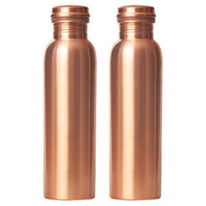 Bouteille d'eau écologique en cuivre pur, imprimé mosaïque, anti-fuite, bouteille ayurvédique pour la santé, 1000 ml, récipient artisanal, cadeaux d'affaires - Product Image 3