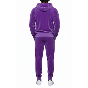 Survêtements en molleton 100 % coton imprimé personnalisé 2026 pour hommes – Ensemble 2 pièces coupe-vent respirant avec poches latérales pour le jogging - Product Image 2