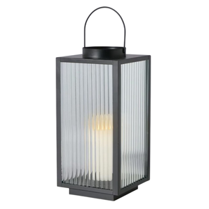 Nordic Style Black Metal Glass <b>Candle</b> Lantern Wholesale Decorative Hanging <b>Hurricane</b> Lantern With Inclined Glass Top For Wedding - Product Image 4