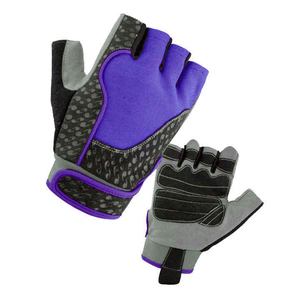 <b>Half</b> Finger Gym Fitness Gloves with Adjustable Wrist Strap Non <b>Slip</b> Breathable for Weight Lifting Training Unisex - Product Image 2