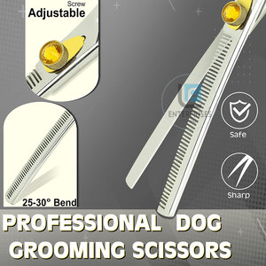 Tijeras Curvas Ligeras y Reutilizables para el Cuidado de Mascotas, Acero Inoxidable, Alta Calidad, Duraderas - Product Image 2