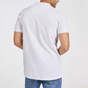 Polo homme personnalisé de qualité supérieure, blanc, manches courtes, coton piqué, polo de golf, uniforme décontracté pour le travail, polo pour l'été - Product Image 5
