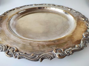 Assiette de présentation ronde décorative, vaisselle de luxe pour la décoration de réceptions de mariage et de fêtes - Product Image 3