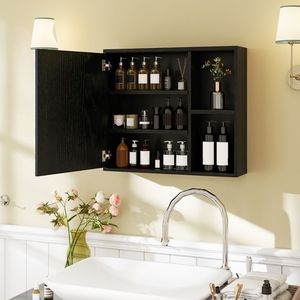Armadietto da Bagno con Specchio Singolo, Mensole Funzionali per il Bagno - Product Image 5