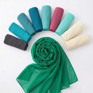 Stylish Womens Chiffon Scarves Soft Lightweight Breathable Customizable Hijab <b>Wrap</b> Muslim Shawl Long Fashion <b>Head</b> Scarf - Product Image 5