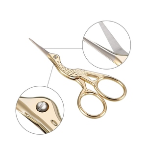 Tijeras para Cutículas de Acero Inoxidable con Punta Fina, Herramienta para Recortar Piel Muerta de Uñas, Color Plata y Oro, Tijeras de Sastre de Acero Inoxidable Silver Stork - Product Image 5