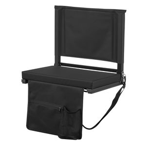 Sedile Pieghevole per Tribuna con Tracolla, Sedia da Stadio con Cuscino Spesso e Supporto Lombare, Sedili Imbottiti per Tribuna - Product Image 4