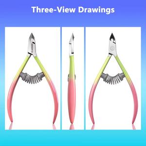 Coupe-ongles plat en acier inoxydable, lame droite, pointe acérée, durable, style simple, pour usage adulte - Product Image 4