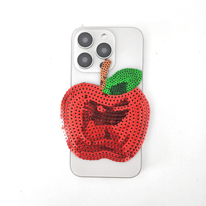 Christmas Red Apple Sequin Iron-On <b>Patch</b> Holiday Fruit Applique for Clothing <b>Bags</b> DIY Decoration - Product Image 5