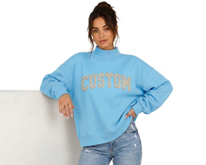Sudadera Oversize de Cuello Alto para Mujer, Estilo Urbano Relajado, Tejido Suave y Grueso, Directo de Fábrica OEM - Product Image 1