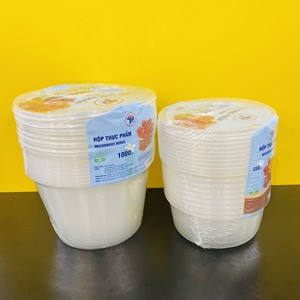 Eco-friendly Injection 350/500ml Round Shape <b>Plastic</b> Food Containers With Lids for Food Storage <b>Box</b> Transparent Microwave Safe - Product Image 3