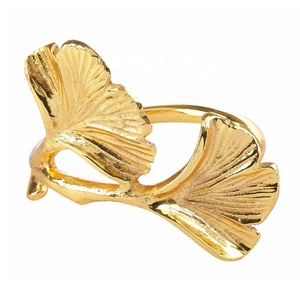 Juego de 4 Anillos para Servilletas con Diseño de Libélula, Elegantes Porta Servilletas de Metal para Decoración de Mesa en Bodas, Navidad y Fiestas - Product Image 4